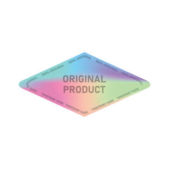 Original product hologram label sticker