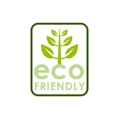 vector Green eco stickers, tags or labels