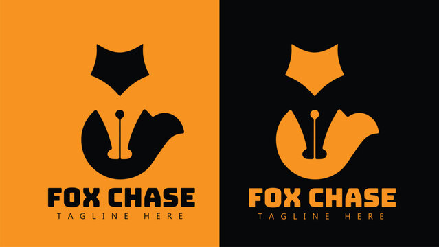 fox chase logo design 