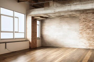 Fototapeta premium loft floor background , interior, room, floor, wall, architecture