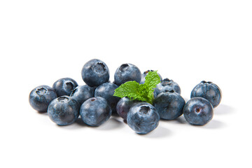 fresh blueberry isolated on a white background.