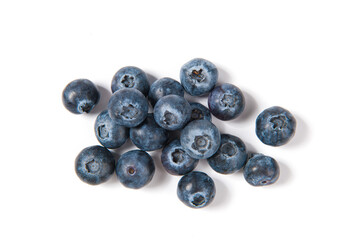 fresh blueberry isolated on a white background.