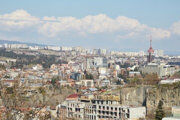 Fototapeta na wymiar Old Tbilisi, the historic district of Georgia's bustling capital city