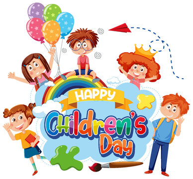 Isolated children's day icon