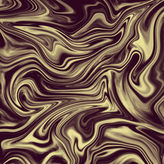 caramel groovy wavy lines, caramel abstract classic retro swir, grunge texture