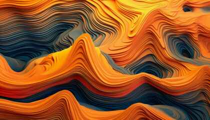 abstract background with topographic waves