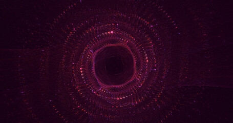 3D rendering abstract circle light background