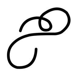 Simple Curved Doodle Lines