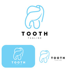 Tooth Logo, Dental Care Vector, Illustration Icon Design