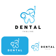 Tooth Logo, Dental Care Vector, Illustration Icon Design