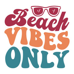 Beach vibes only Retro SVG
