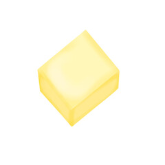 Butter on white background 