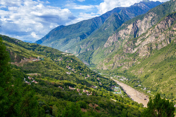 West Sichuan Plateau scenery- Danba tibetan village. Taken on the Danba, Sichuan, China. Copy space...