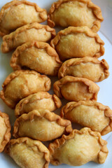 curry puff on a wooden table