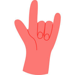 Rock and Roll Hand Gesture