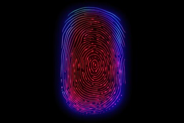 Biometric Fingerprint Scanning for Digital Security and Identity Concept. ai