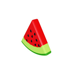 WATERMELON SUMMER 3D ISOLATED IMAGES