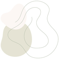 Earth tone irregular freeform shape icon