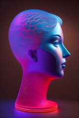 Obraz premium i am Algorithm like human Brains by Generative AI