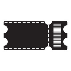 Obraz premium Ticket icon vector illustration simple design