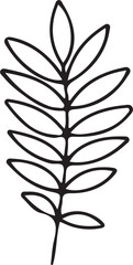 Hand Drawn Leaf Outline
