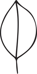 Hand Drawn Leaf Outline