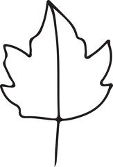 Hand Drawn Leaf Outline