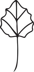 Hand Drawn Leaf Outline