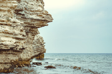 rocks ledges by the sea