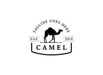 Camel ranch logo design. Vintage Camel Logo