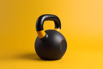 Naklejka na ściany i meble Kettlebell, Workout gym tools, Sport equipment, Gym time concept - Generative AI