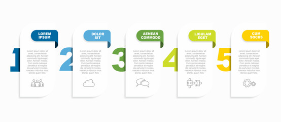 Obraz premium Infographic design template with place for your data. Vector illustration.