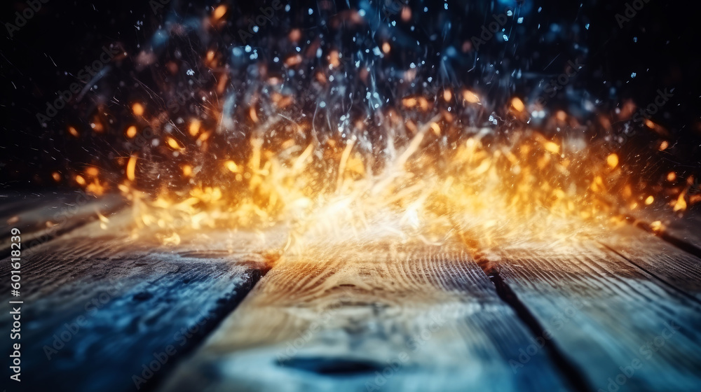 Poster background with beautiful light flame. generative ai.