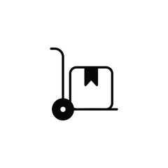 Trolley icon design with white background stock illustration