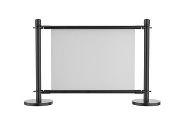 Obraz premium Realistic street billboard, vertical mockup. City light board with frame for outdoor commercial. Template screen for presentation, promotion, advertising and design. 3d illustration
