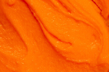 Smoothies from fresh fruits and berries. Ice cream texture. Fruit yogurt ice cream. Delicious sweet dessert close-up as a background.