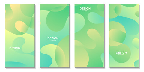 abstract brochures colorful gradient fluid wave modern background for business