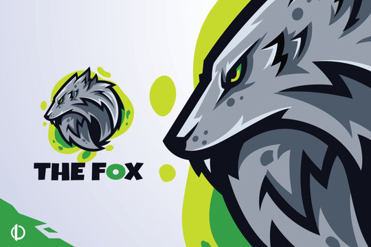 The Fox - Mascot & Esport logo template, All elements in this template are editable