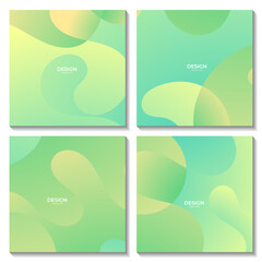 abstract squares colorful gradient fluid wave modern background for business