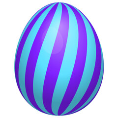 Easter Egg with gradient blue and purple