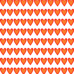 seamless geometric pattern of hearts ,Sign of love 