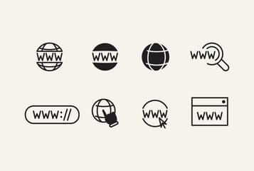 Fototapeta premium WEBSITE ICON SET. WEB ICON VECTOR