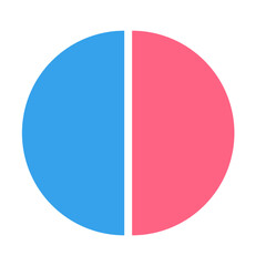 Infographic polar pie chart element