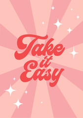 Retro poster sun ray background.Positive vibes poster.