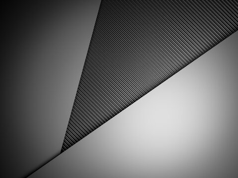 Abstract gradient metal background dark with carbon fiber texture