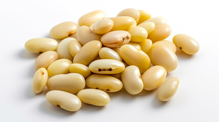 isolated white background photo of Beans.. generative ai