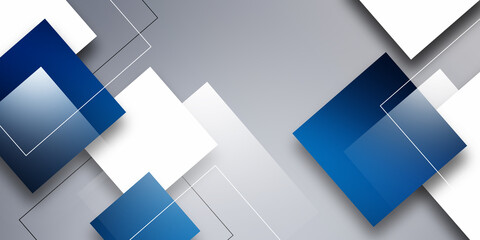 Abstract geometric square design banner web template. Template ready for use in web or print design