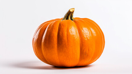 isolated white background photo of Pumpkin. generative ai