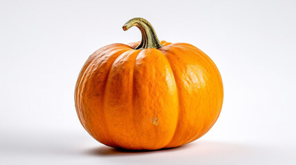 isolated white background photo of Pumpkin. generative ai