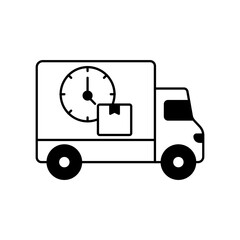 Shopping time Vector Icon

